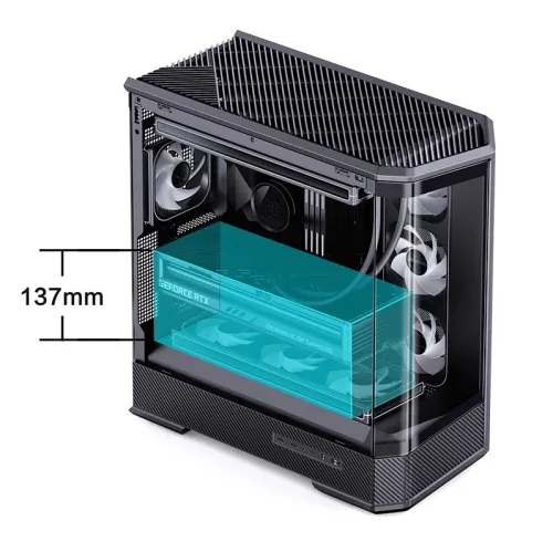 Case JONSBO D400 Black – ATX| Kính Cường Lực| Hỗ Trợ VGA Dài
